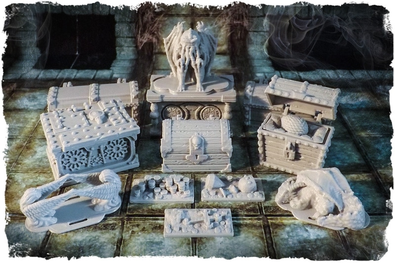 3D printable treasure chests - all