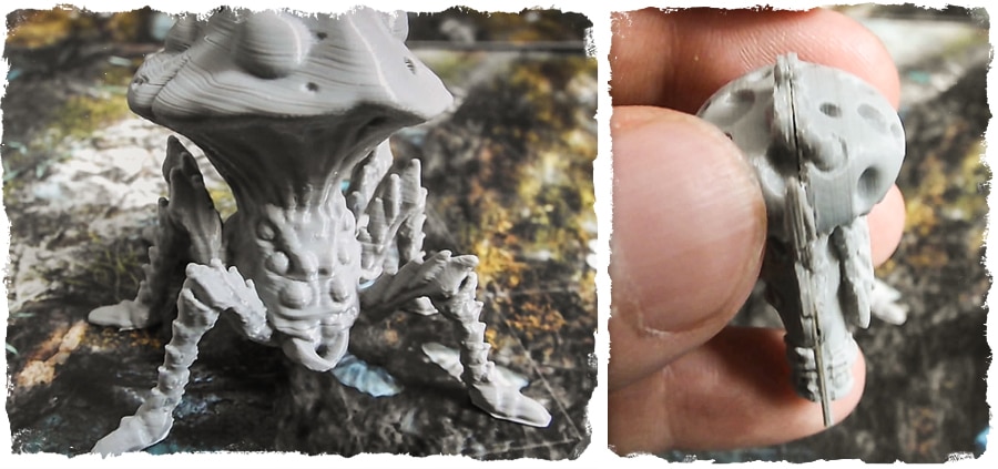 3d printed mushroom monsters