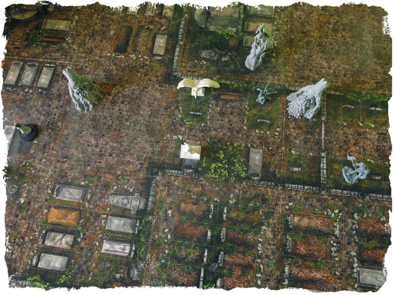 cemetery graveyard map tile set