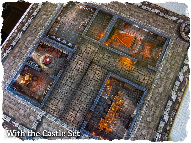 fortress and castle set map tiles rpg
